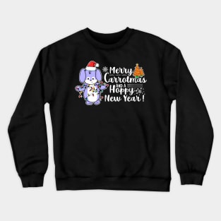 Merry Carrotmas And A Hoppy New Year Crewneck Sweatshirt